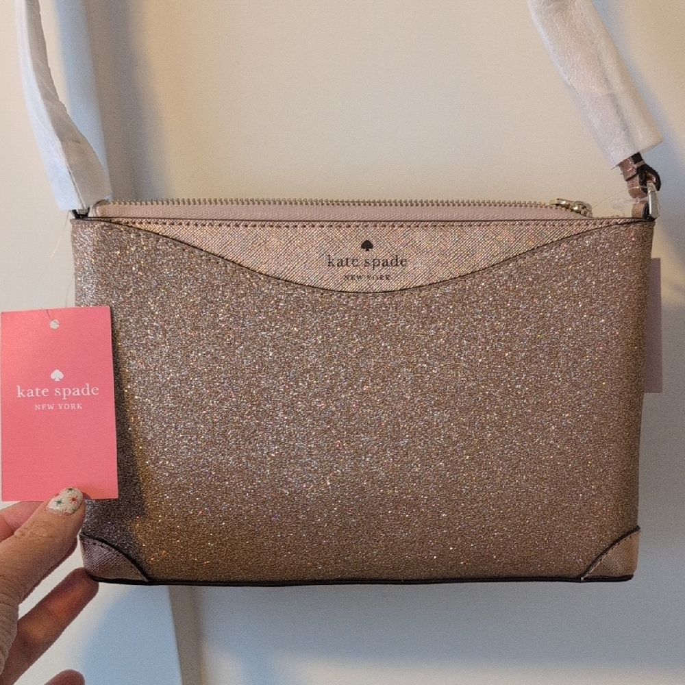 Kate Spade Sparkling Crossbody Bag - Gold
